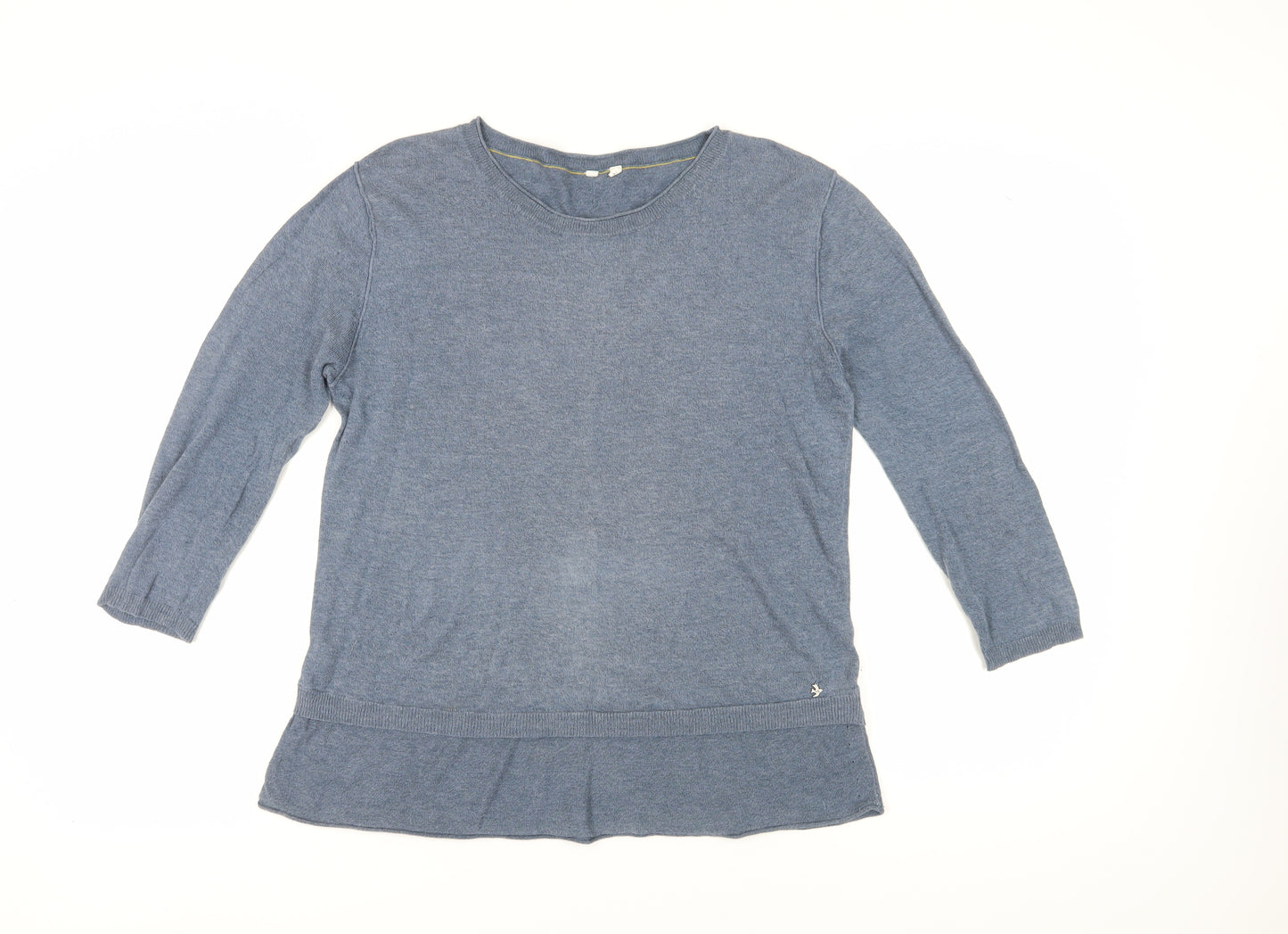 Women's Blue Crew Neck Pullover White Stuff Jumper, Size 14, Classic Fit