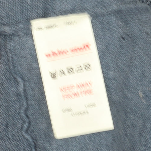 Women's Blue Crew Neck Pullover White Stuff Jumper, Size 14, Classic Fit