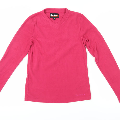 Peter Storm Women's Pink Fleece V-Neck Pullover