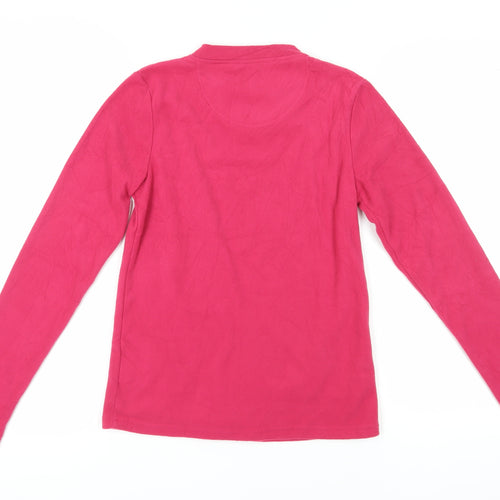 Peter Storm Women's Pink Fleece V-Neck Pullover