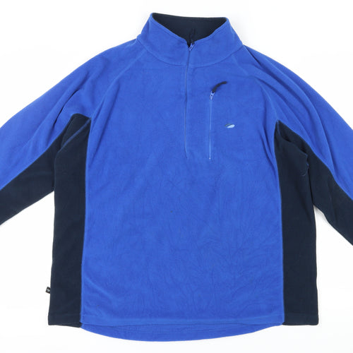 Mountain Life Men's Blue 2XL Pullover Fleece Sweatshirt