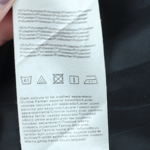 Vila Women's Black Parka Coat, Size 12, Hooded