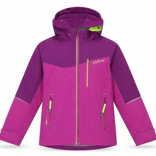 Dare 2b Girls Purple Ski Jacket, Size 10, Waterproof & Hooded