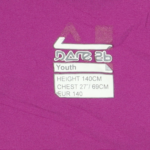 Dare 2b Girls Purple Ski Jacket, Size 10, Waterproof & Hooded