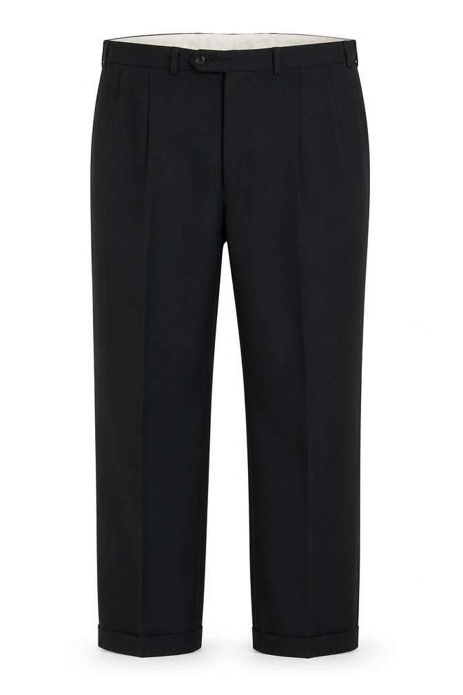 Front view of Marks & Spencer Men Blue Dress Pants 40 Regular