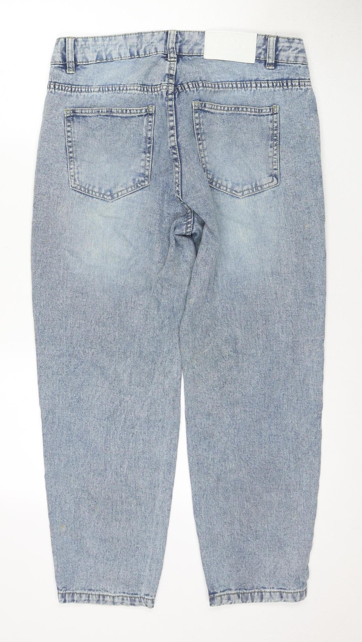boohooMAN Men's Blue Size 30 Regular Fit Jeans