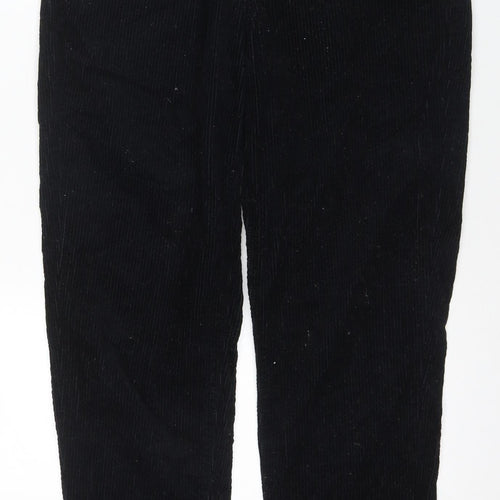 Lee Men's Black Corduroy Tapered Chino Trousers 31