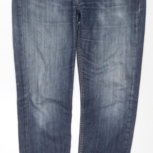 Lee Men's Blue Straight Fit Denim Jeans Size 31
