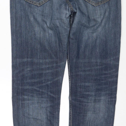 Lee Men's Blue Straight Fit Denim Jeans Size 31