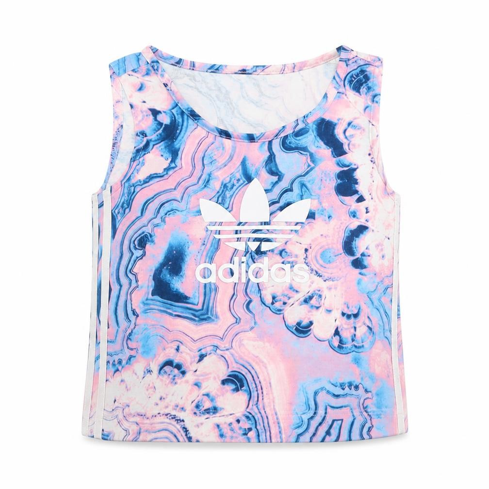 Adidas Girls Multicoloured Tank Top - Size S, Lightweight Jersey