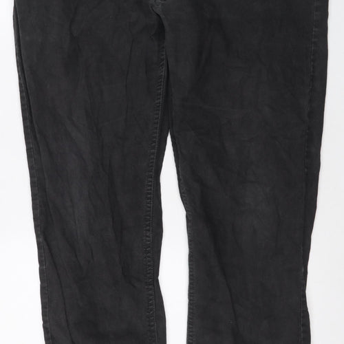 Howick Men's Black Straight Jeans 38R Regular Fit