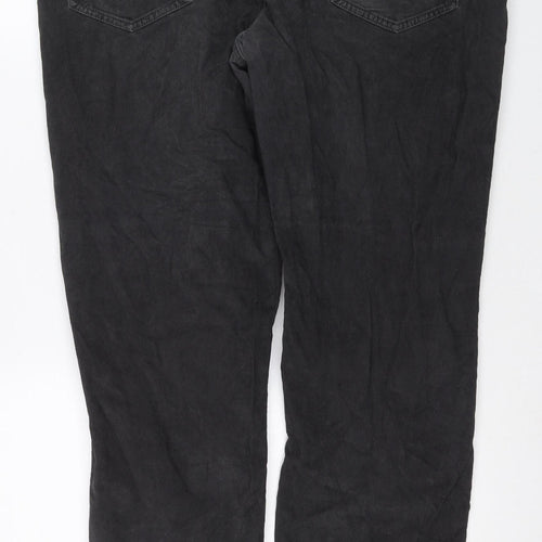 Howick Men's Black Straight Jeans 38R Regular Fit