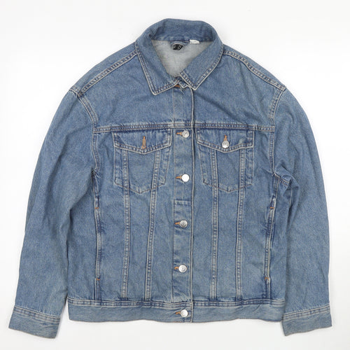 H&M Women's Blue Denim Jacket, Size S, Petites