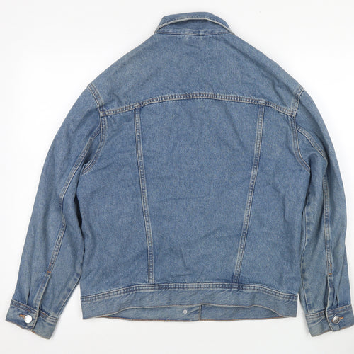 H&M Women's Blue Denim Jacket, Size S, Petites