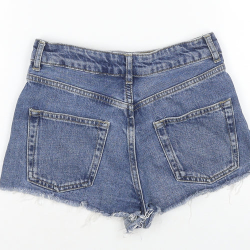 Topshop Women's Blue Mom Shorts Size 6 Petite Denim