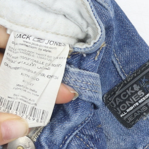 Jack & Jones Men's Blue Straight Jeans 30/32