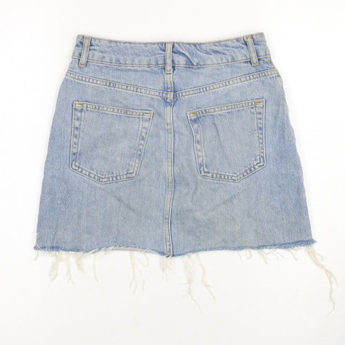 Topshop Women's Blue Denim Mini Skirt Size 6