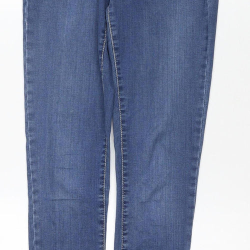 Topshop Women's Blue Skinny Jeans Size L