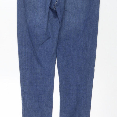 Topshop Women's Blue Skinny Jeans Size L