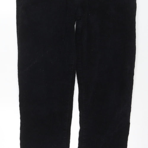 M&Co Women's Black Corduroy Trousers Size 12
