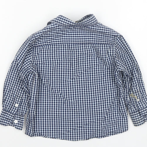 Jasper Conran Boys Blue Check Button-Up Shirt 18-24 Months