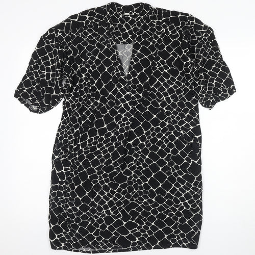 Whistles Women's Black XS Geometric Knit Dress
