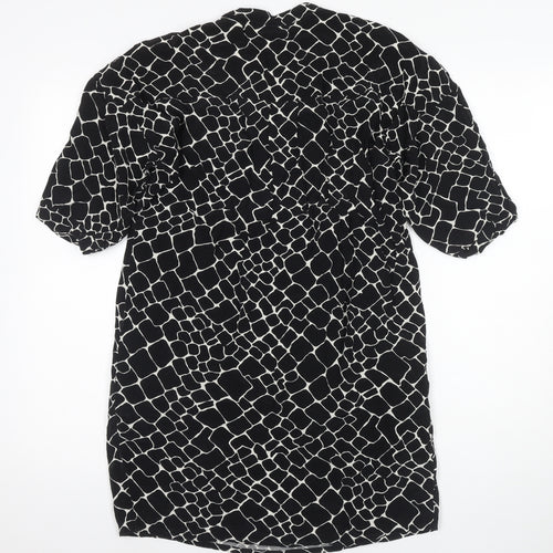 Whistles Women's Black XS Geometric Knit Dress