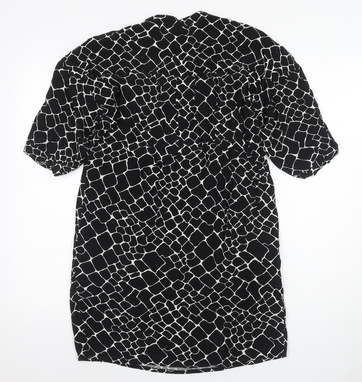 Whistles Women's Black XS Geometric Knit Dress