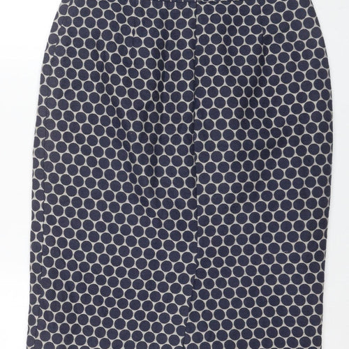 Boden Women's Blue Polka Dot Pencil Skirt Size 18