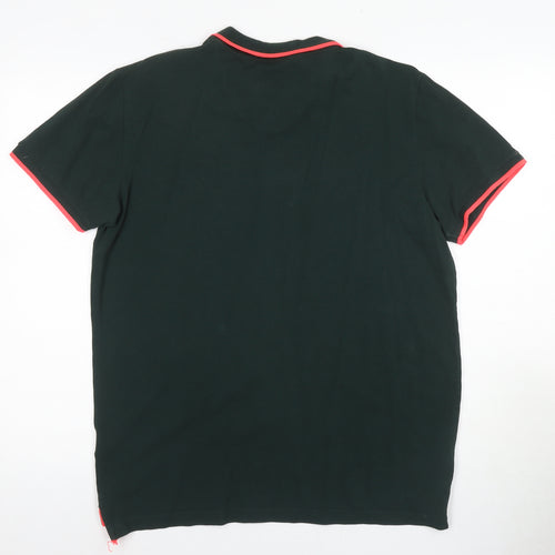 Outfitters Men's Green Polo Shirt, Size L, Casual Style