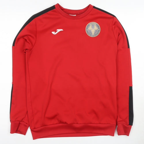 Joma Men's Red Pullover Sports Sweatshirt, Size S