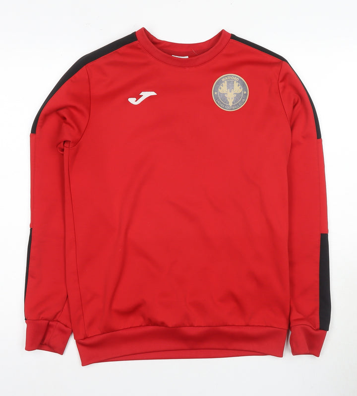 Joma Men's Red Pullover Sports Sweatshirt, Size S
