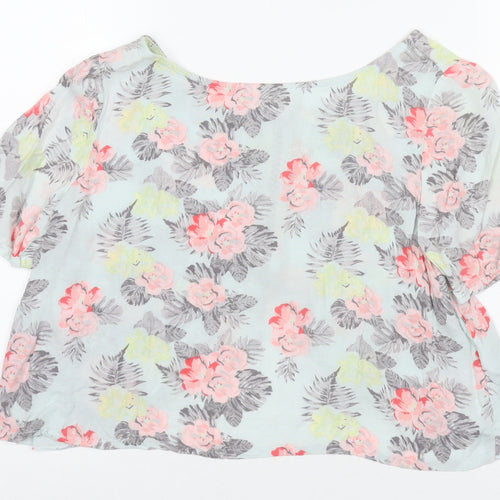 SoulCal&Co Women's Floral Cropped Blouse