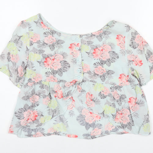 SoulCal&Co Women's Floral Cropped Blouse