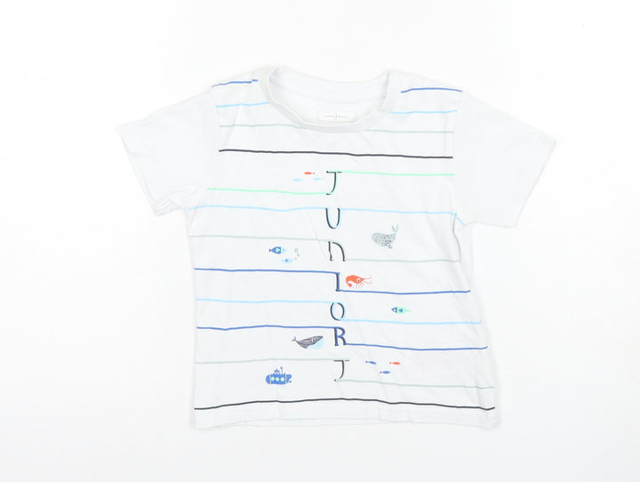 Jasper Conran Unisex Baby T-Shirt, Sea Life White, 18-24 Months
