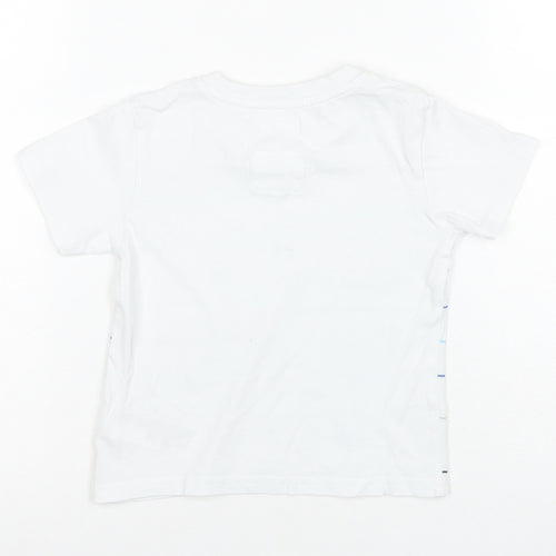Jasper Conran Unisex Baby T-Shirt, Sea Life White, 18-24 Months