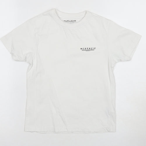 McKenzie Boys White T-Shirt 8-10 Years Casual Cotton