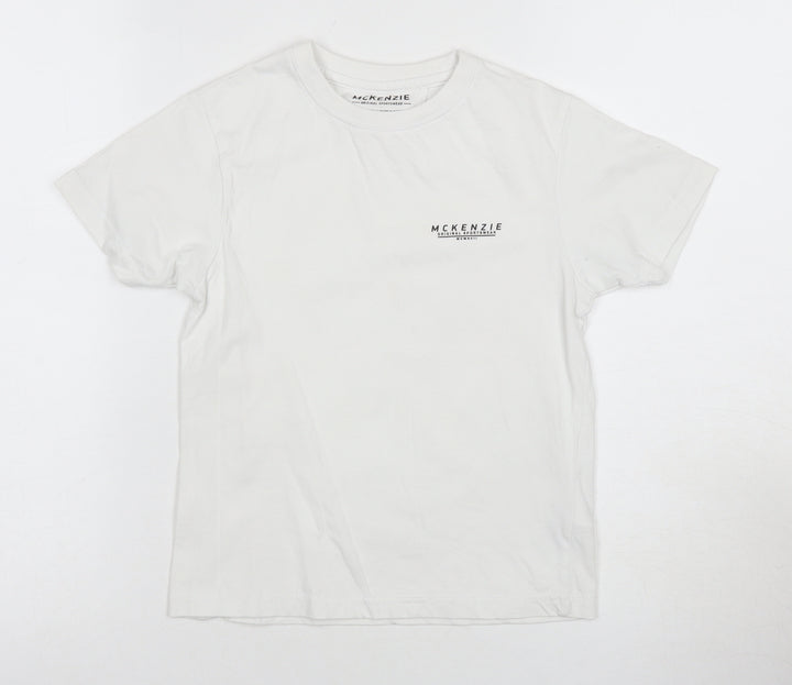 McKenzie Boys White T-Shirt 8-10 Years Casual Cotton