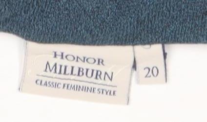 Milburn Honor Women's Blue A-Line Knee Length Skirt Size 20