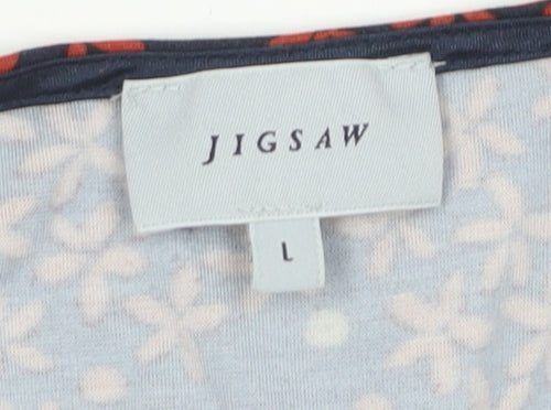 Jigsaw Women's Multicoloured L Floral Wrap Dress
