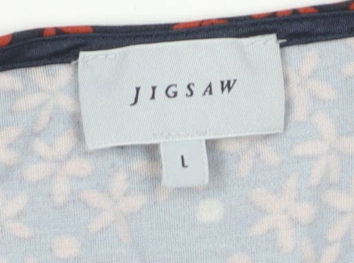 Jigsaw Women's Multicoloured L Floral Wrap Dress