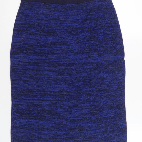 Jigsaw Women's Blue Straight Knit Skirt, S