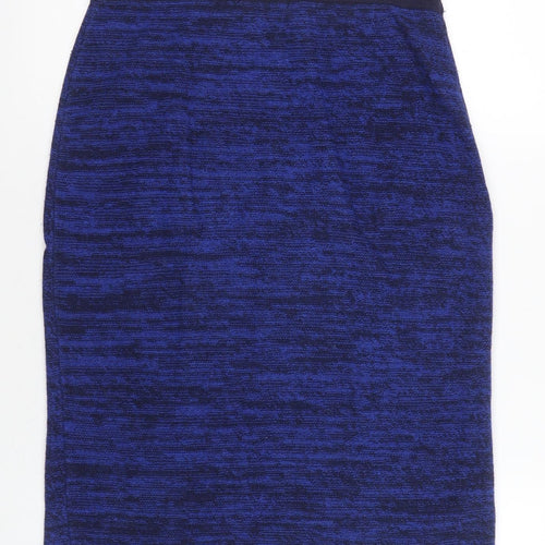 Jigsaw Women's Blue Straight Knit Skirt, S