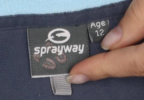 Sprayway Women's Blue Fleece Jacket Size 12 Regular