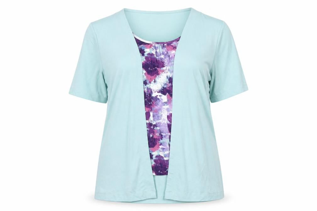 Front view of Honor Millburn Women's Multicoloured Floral Tunic