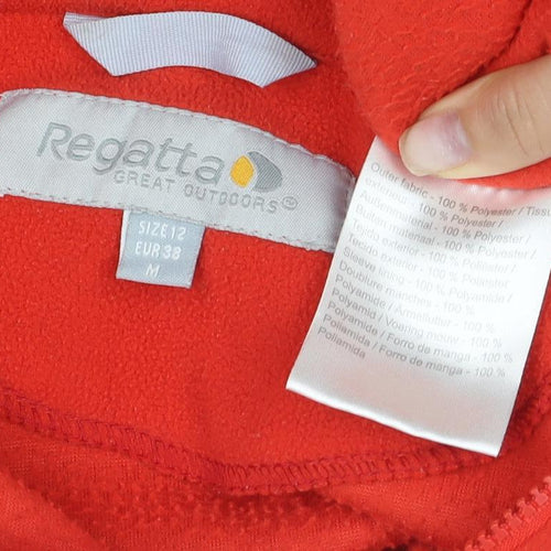 Regatta Women's Red Fleece Jacket Size 12