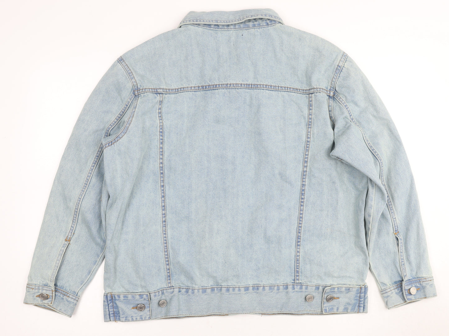 Missguided Women's Blue Denim Jacket Size L Casual