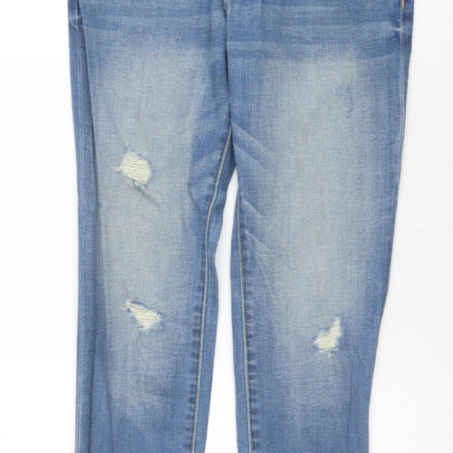 Superdry Women's Blue Boyfriend Jeans Size 4