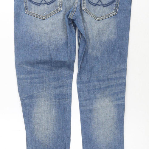 Superdry Women's Blue Boyfriend Jeans Size 4