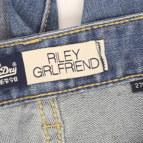 Superdry Women's Blue Boyfriend Jeans Size 4